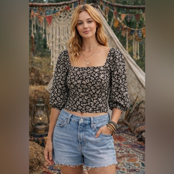 Levi's Tops - Levi's Women's 3/4 Sleeve The Statement Blouse Standard Fit Sz. Small NWT